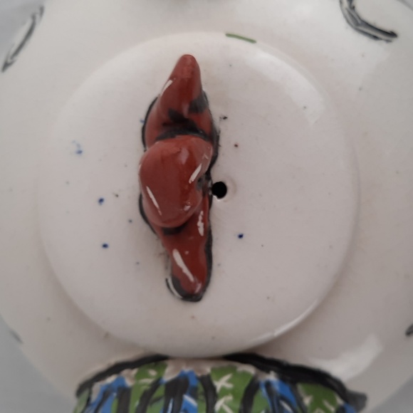 Whimsical Studio Art Pottery Turkey/Chicken Tea Pot - One of a Kind - Picture 6 of 10